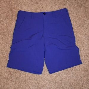 Blue Under Armour Golf Shorts